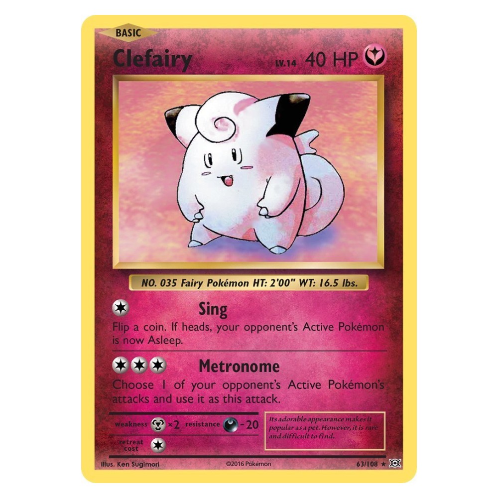 Clefairy - Holo Rare 63/108 