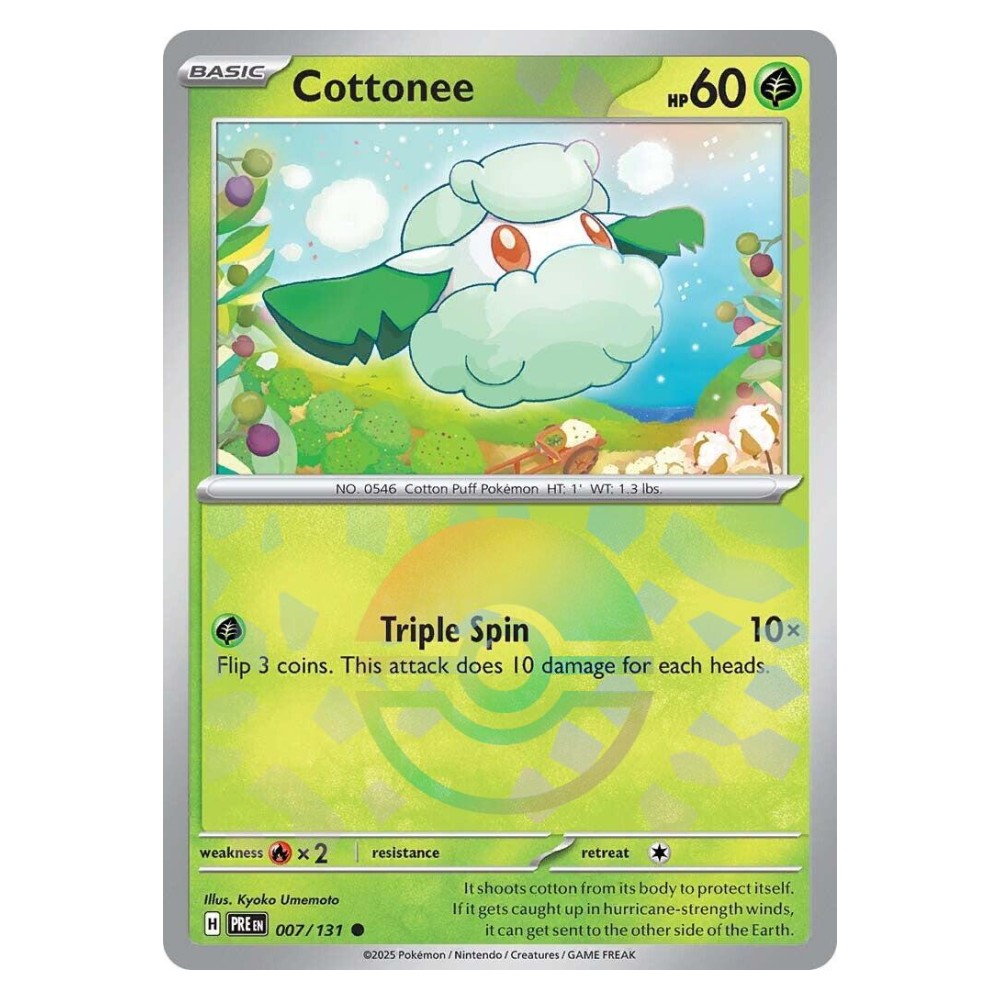 Cottonee - Poké Ball Reverse Holo | 007/131 