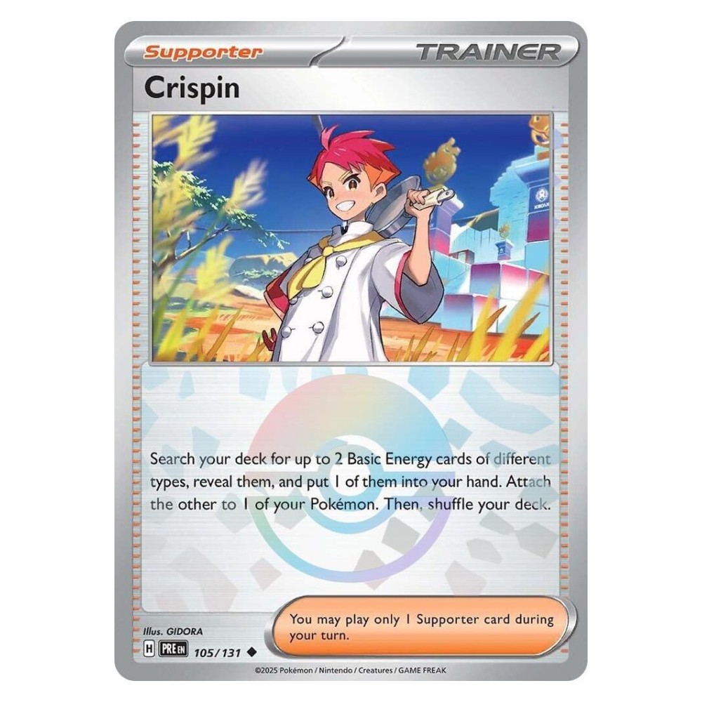 Crispin - Poké Ball Reverse Holo | 105/131 Piros - Poké Ball Reverse Holo | 105/131