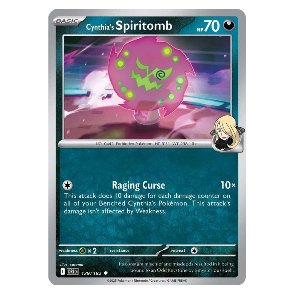 Cynthia's Spiritomb - 129/182   Spiritomb di Camilla - 129/182  
