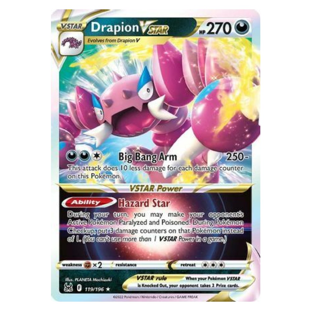 Drapion VSTAR - Ultra Rare 119/196 Drapion V ASTRO - Ultra Rare 119/196