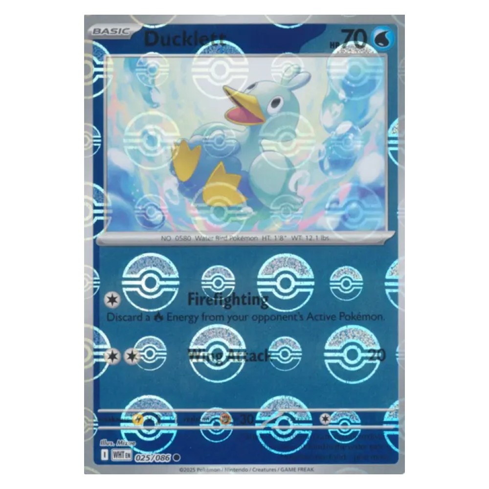 Ducklett - Poké Ball Reverse Holo | 025/086 