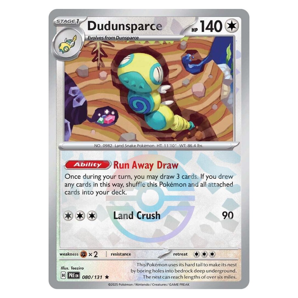Dudunsparce - Poké Ball Reverse Holo | 080/131 