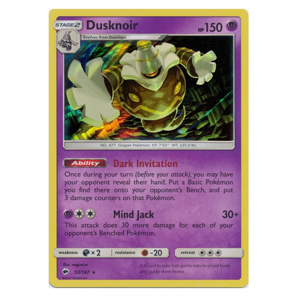 Dusknoir - Holo Rare 53/147 