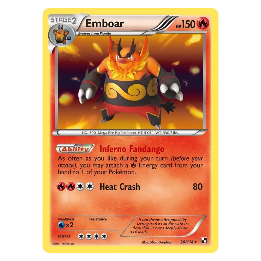 Emboar - Holo Rare 20/114 