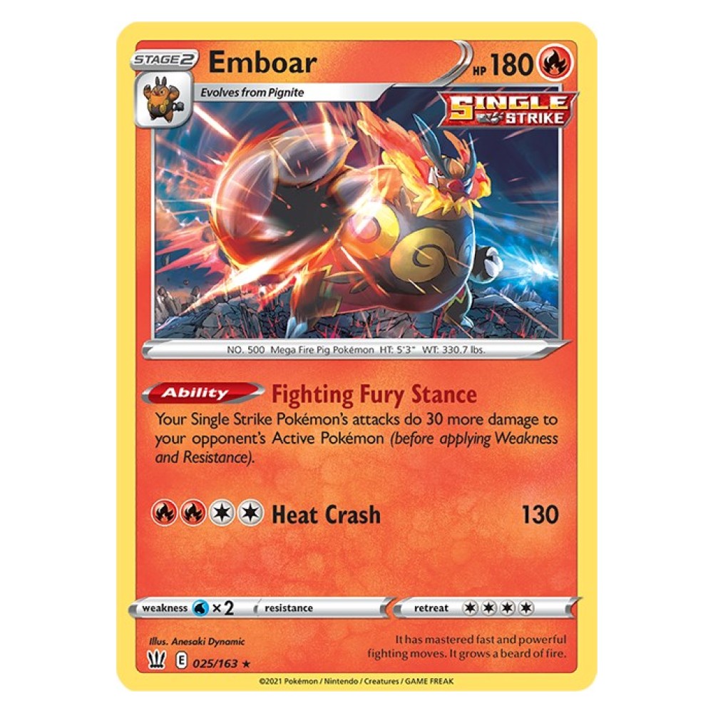 Emboar - Holo Rare 25/163 