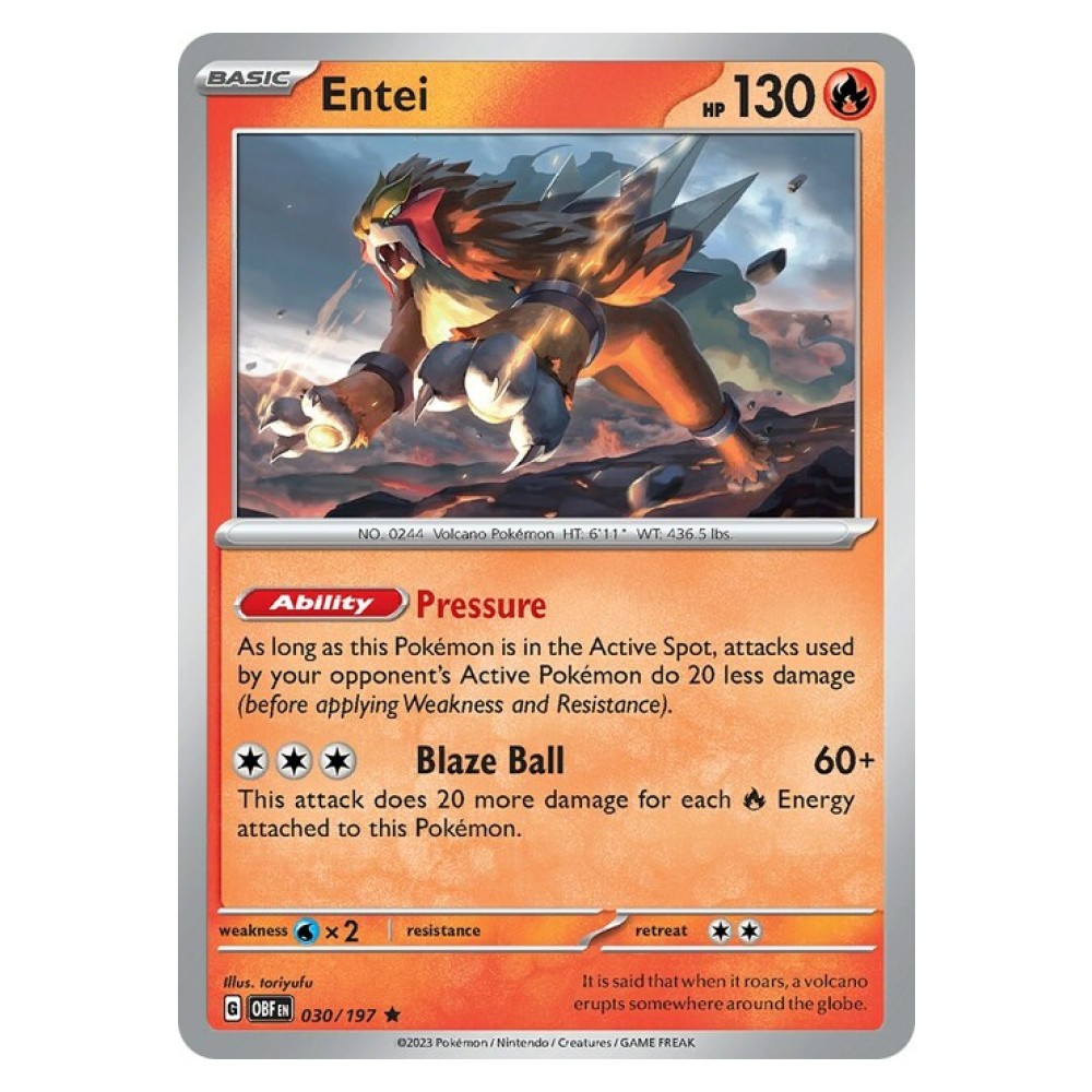 Entei - Holo Rare 030/197 