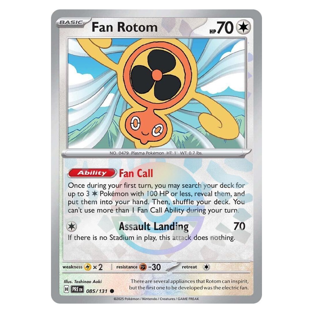 Fan Rotom - Poké Ball Reverse Holo | 085/131 Rotom Vortice - Poké Ball Reverse Holo | 085/131
