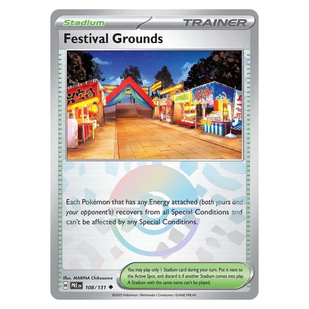 Festival Grounds - Poké Ball Reverse Holo | 108/131 Area della Festa - Poké Ball Reverse Holo | 108/131