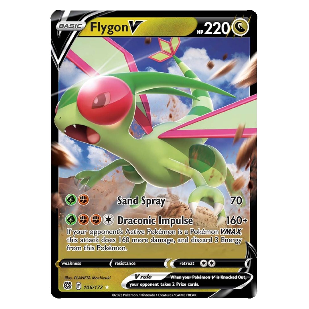 Flygon V - Ultra Rare 106/172 Flygon V [Sand Spray | Draconic Impulse] - Ultra Rare 106/172