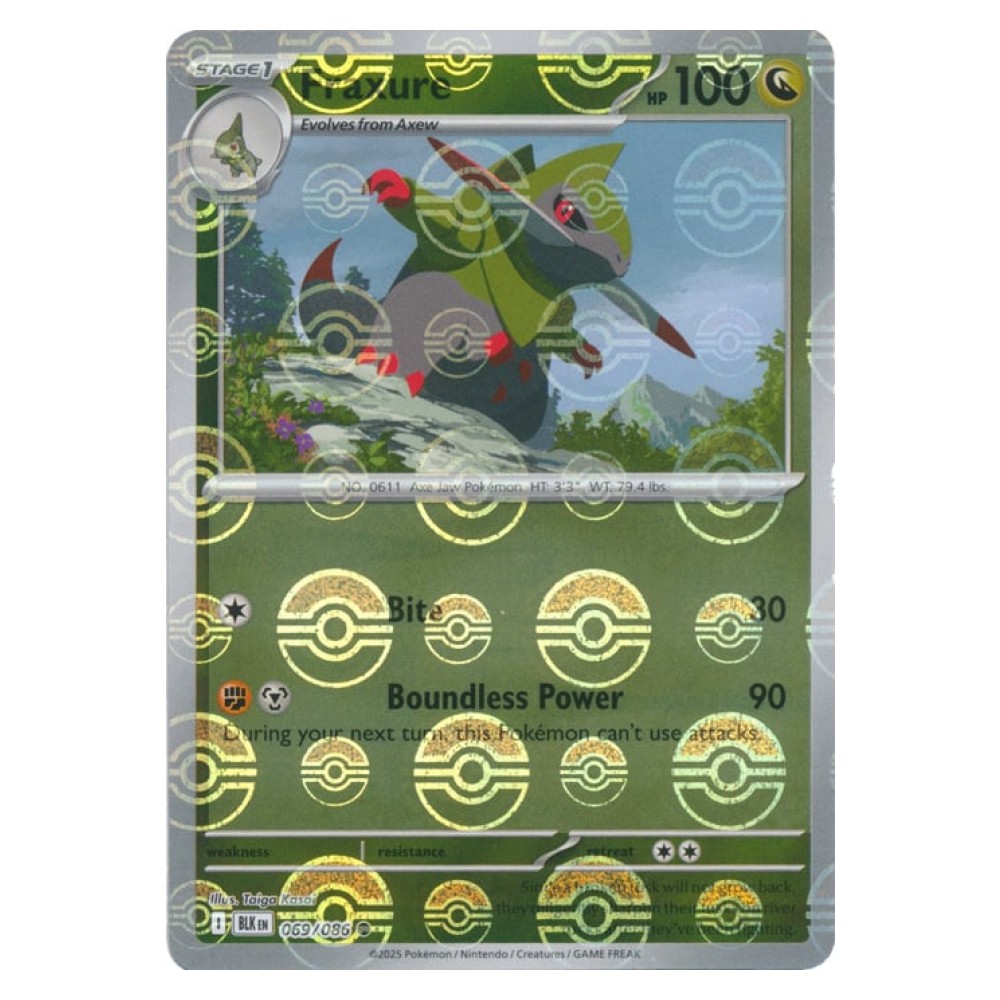 Fraxure - Poké Ball Reverse Holo | 069/086 