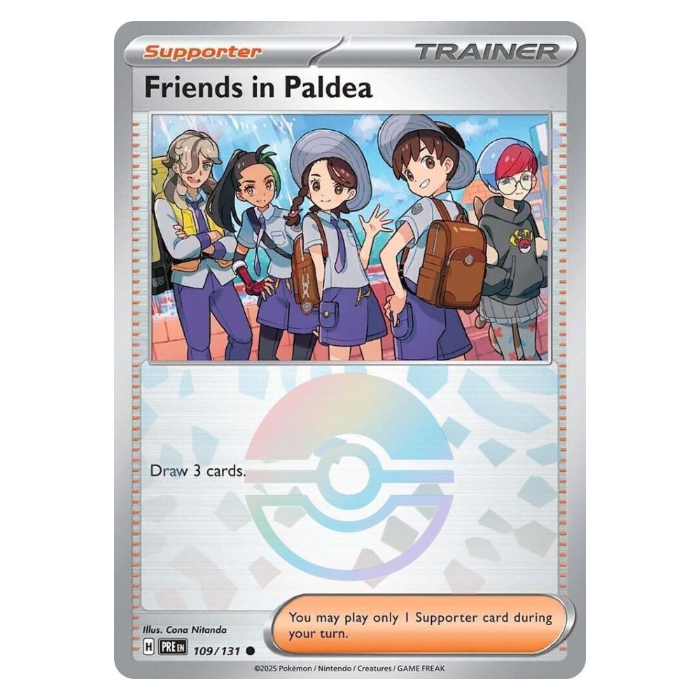 Friends in Paldea - Poké Ball Reverse Holo | 109/131 Amici a Paldea - Poké Ball Reverse Holo | 109/131
