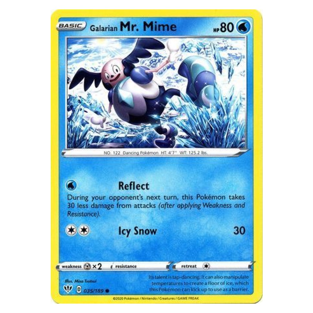 Galarian Mr. Mime - 035/189 Galarian Mr. Mime [Reflect | Icy Snow] - 035/189