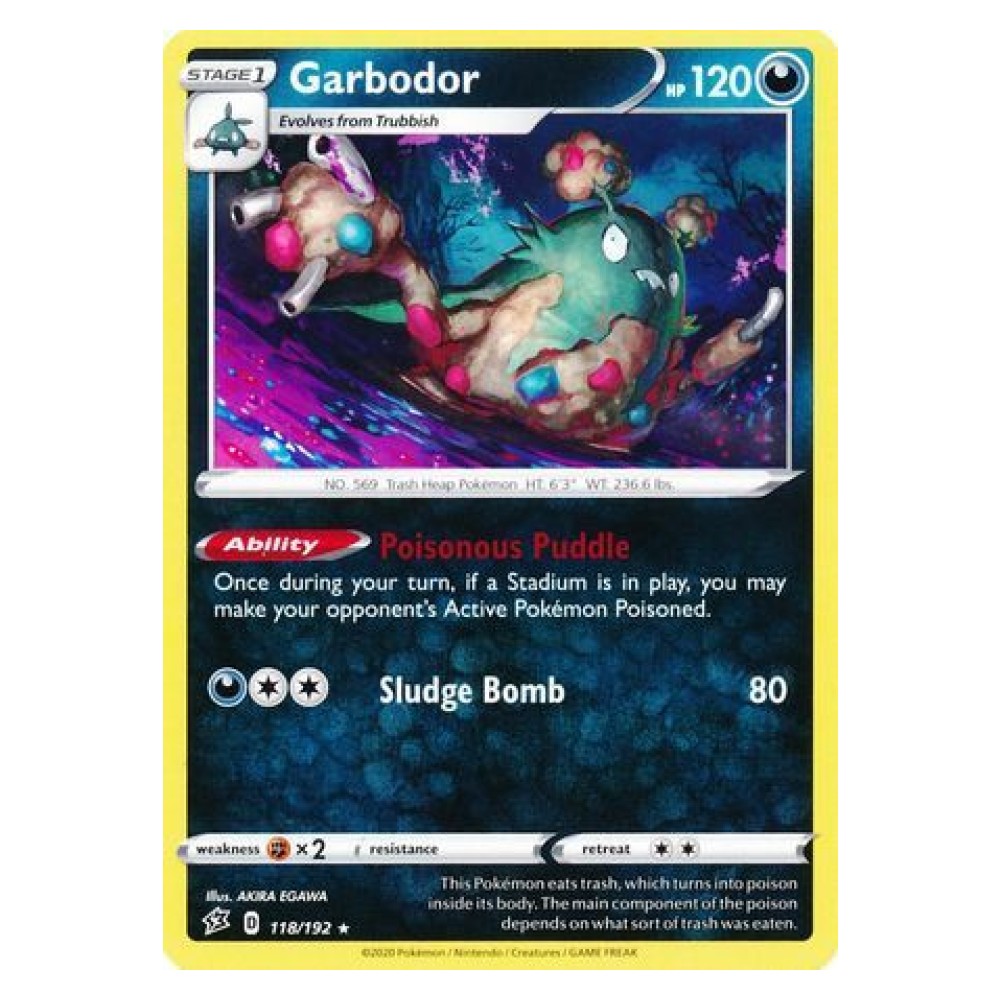 Garbodor - 118/192 Garbodor [Poisonous Puddle | Sludge Bomb] - 118/192