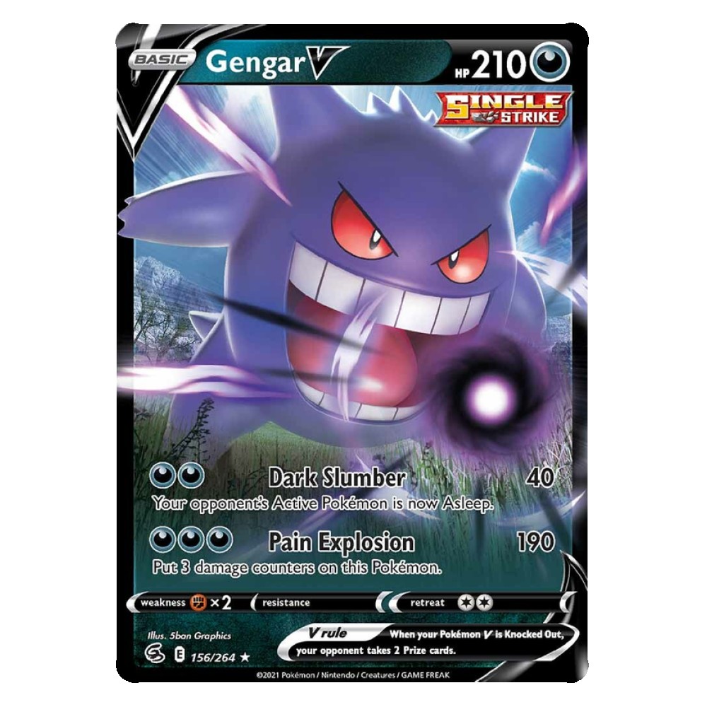 Gengar V - 156/264 Gengar V [Sonno Oscuro | Esplosione Infausta] - 156/ ...