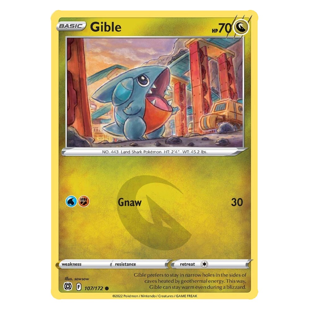 Gible - 107/172 Gible [Gnaw] - 107/172