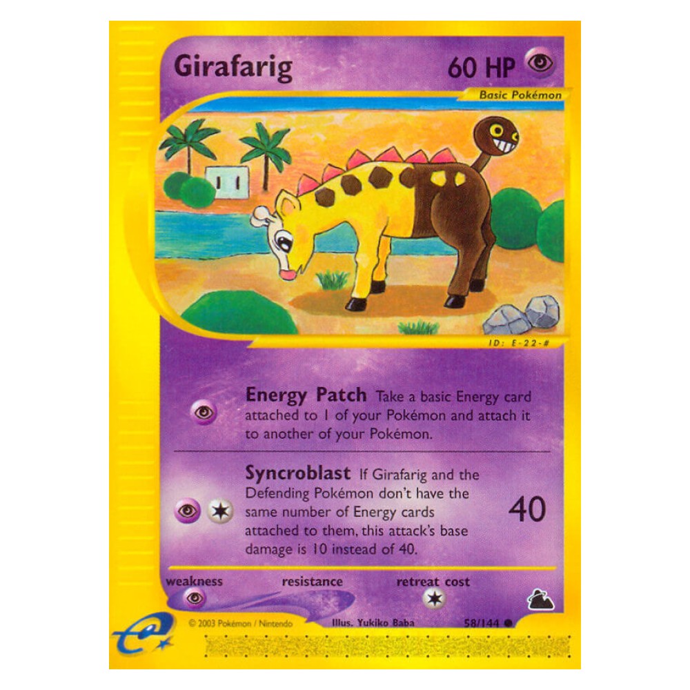 Girafarig - 58/144 Girafarig [Energy Patch | Syncroblast] - 58/144