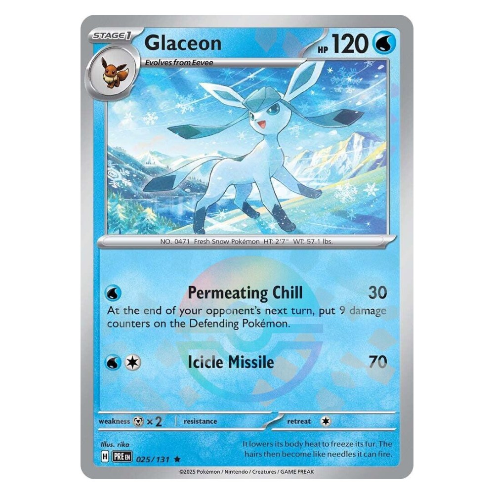 Glaceon - Poké Ball Reverse Holo | 025/131 