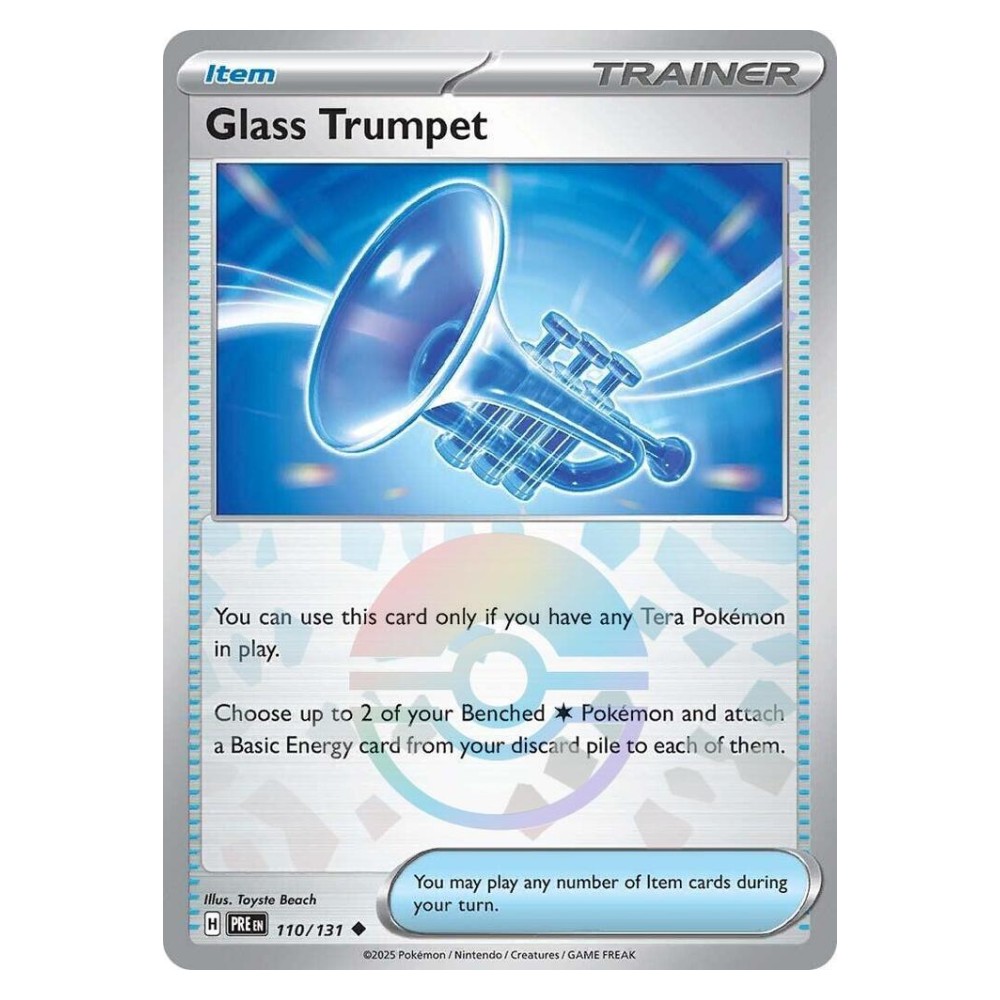 Glass Trumpet - Poké Ball Reverse Holo | 110/131 Tromba di Vetro - Poké Ball Reverse Holo | 110/131