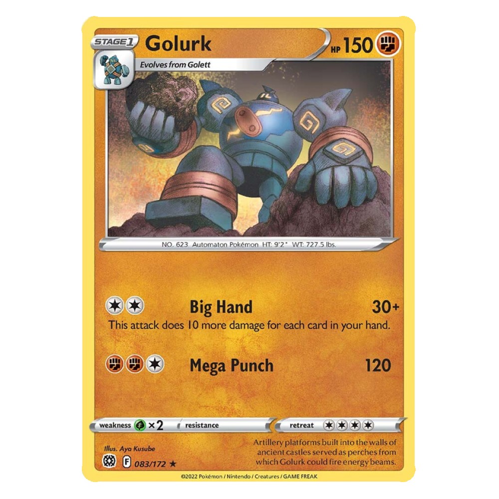 Golurk - 083/172 Golurk [Big Hand | Mega Punch] - 083/172