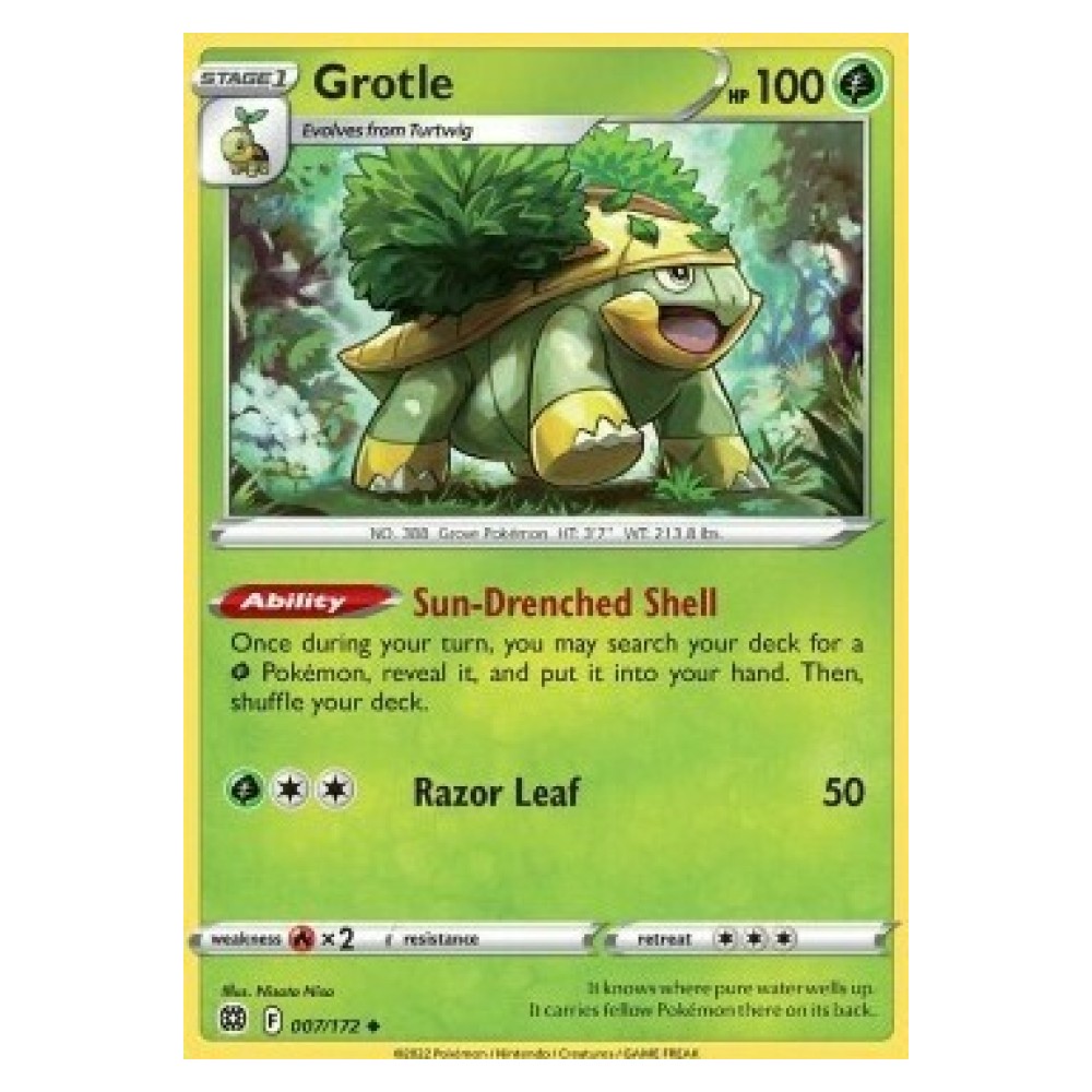 Grotle - 007/172 Grotle [Sun-Drenched Shell | Razor Leaf] - 007/172