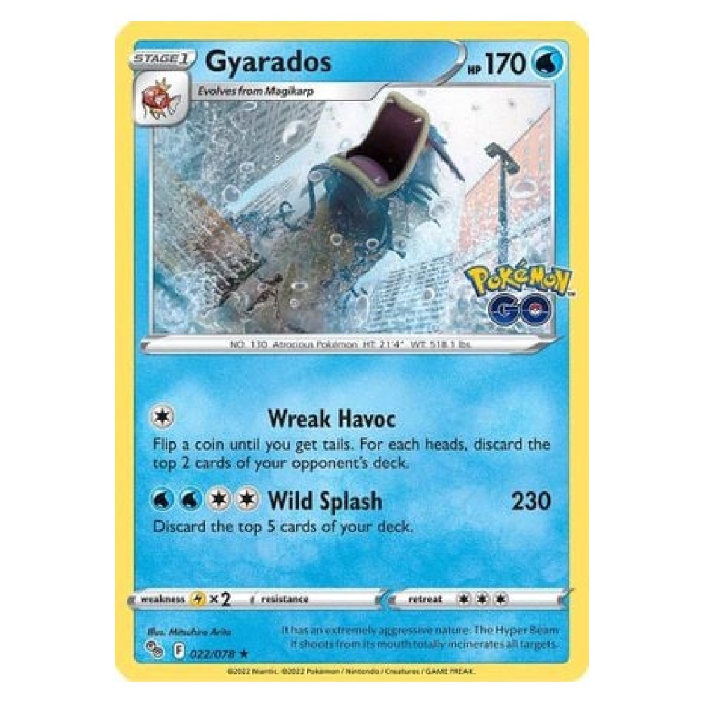 Gyarados - Holo Rare 022/078 Gyarados [Wreak Havoc | Wild Splash] - Holo Rare 022/078