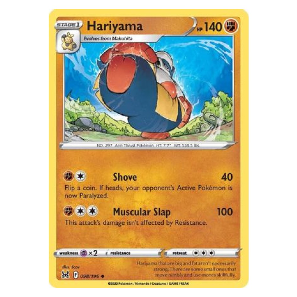Hariyama - 098/196 Hariyama [Shove | Muscular Slap] - 098/196