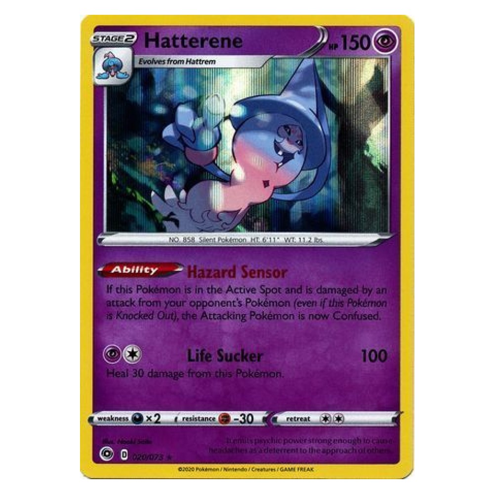 Hatterene - Holo Rare 020/073 Hatterene [Hazard Sensor | Life Sucker] - Holo Rare 020/073