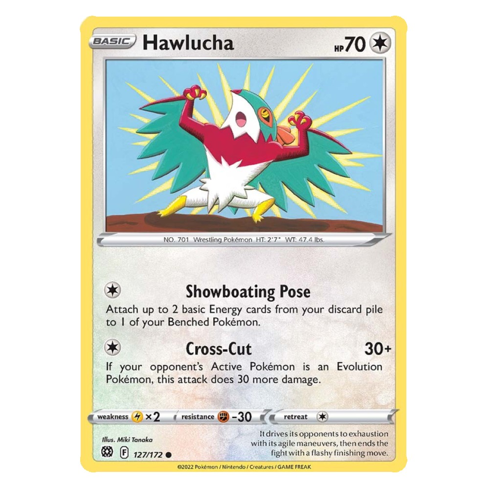 Hawlucha - 127/172 Hawlucha [Showboating Pose | Cross-Cut] - 127/172