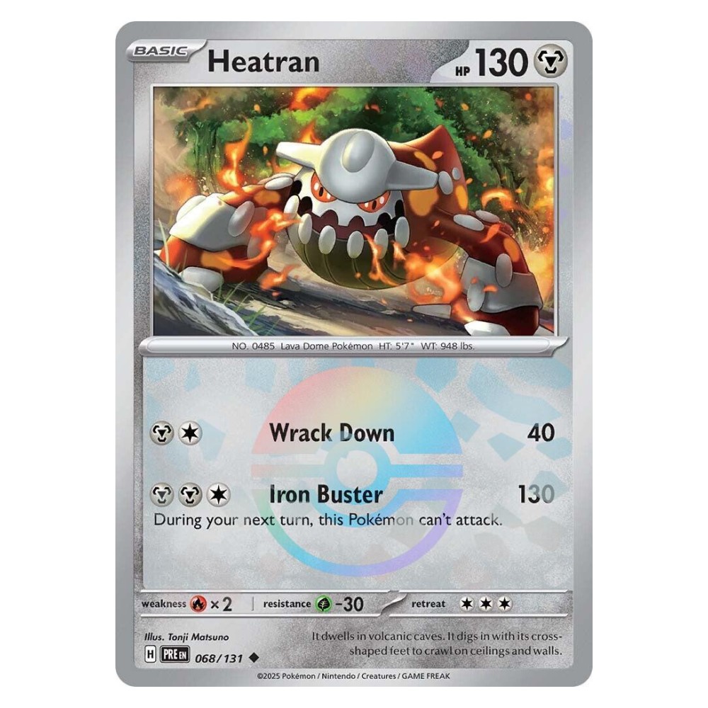 Heatran - Poké Ball Reverse Holo | 068/131 