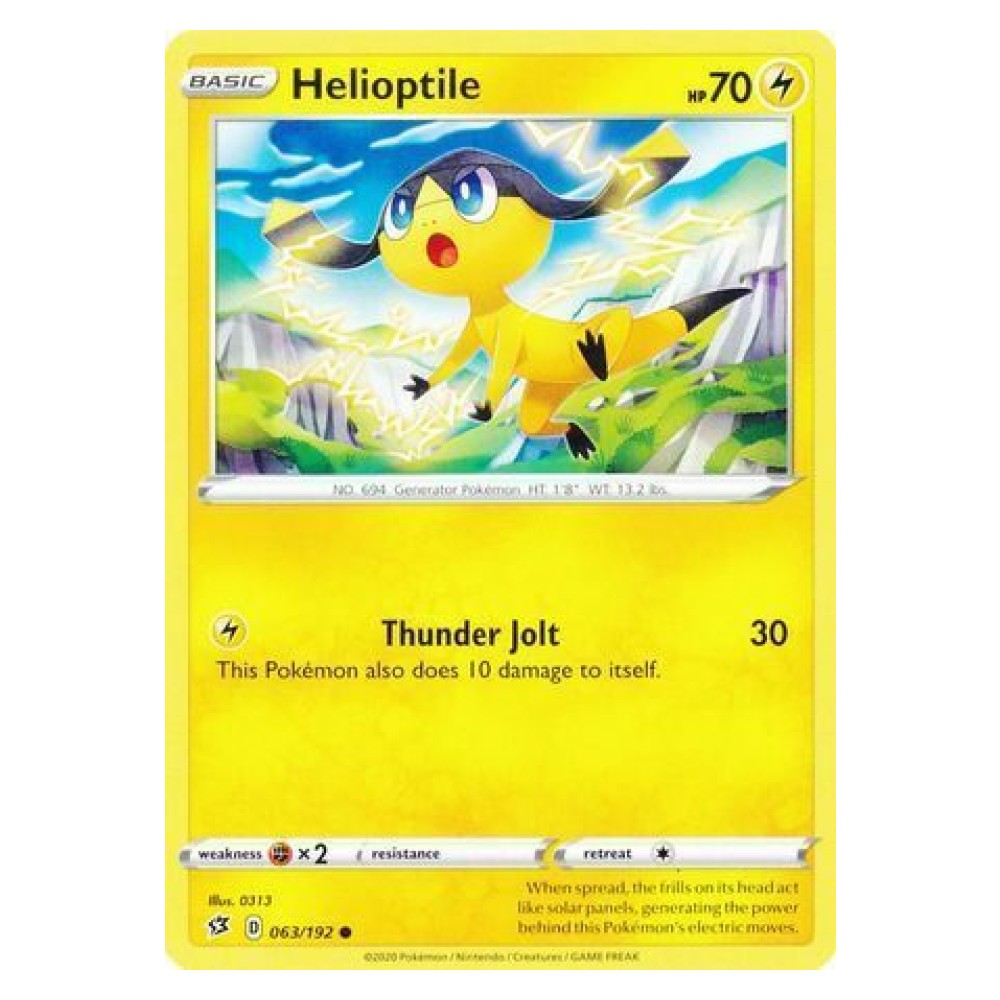 Helioptile - 063/192 Helioptile [Thunder Jolt] - 063/192