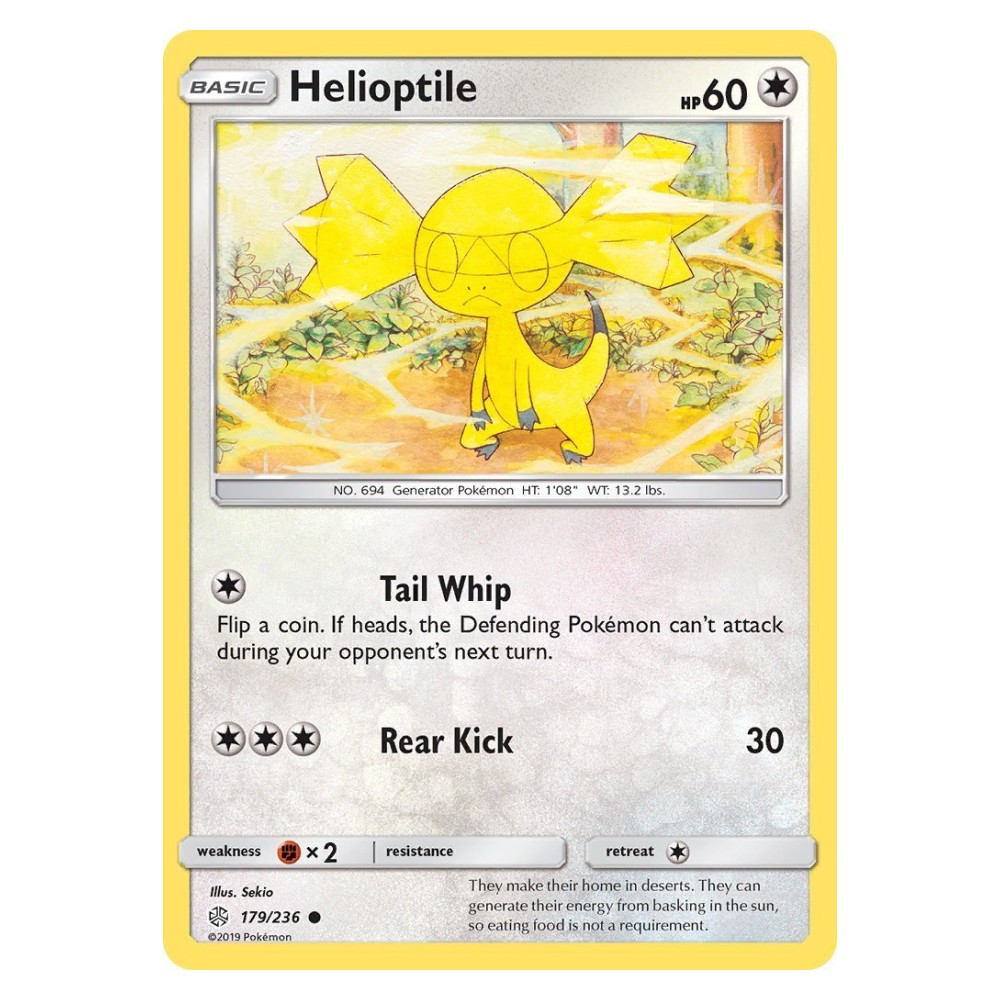 Helioptile - 179/236 Helioptile [Tail Whip | Rear Kick] - 179/236