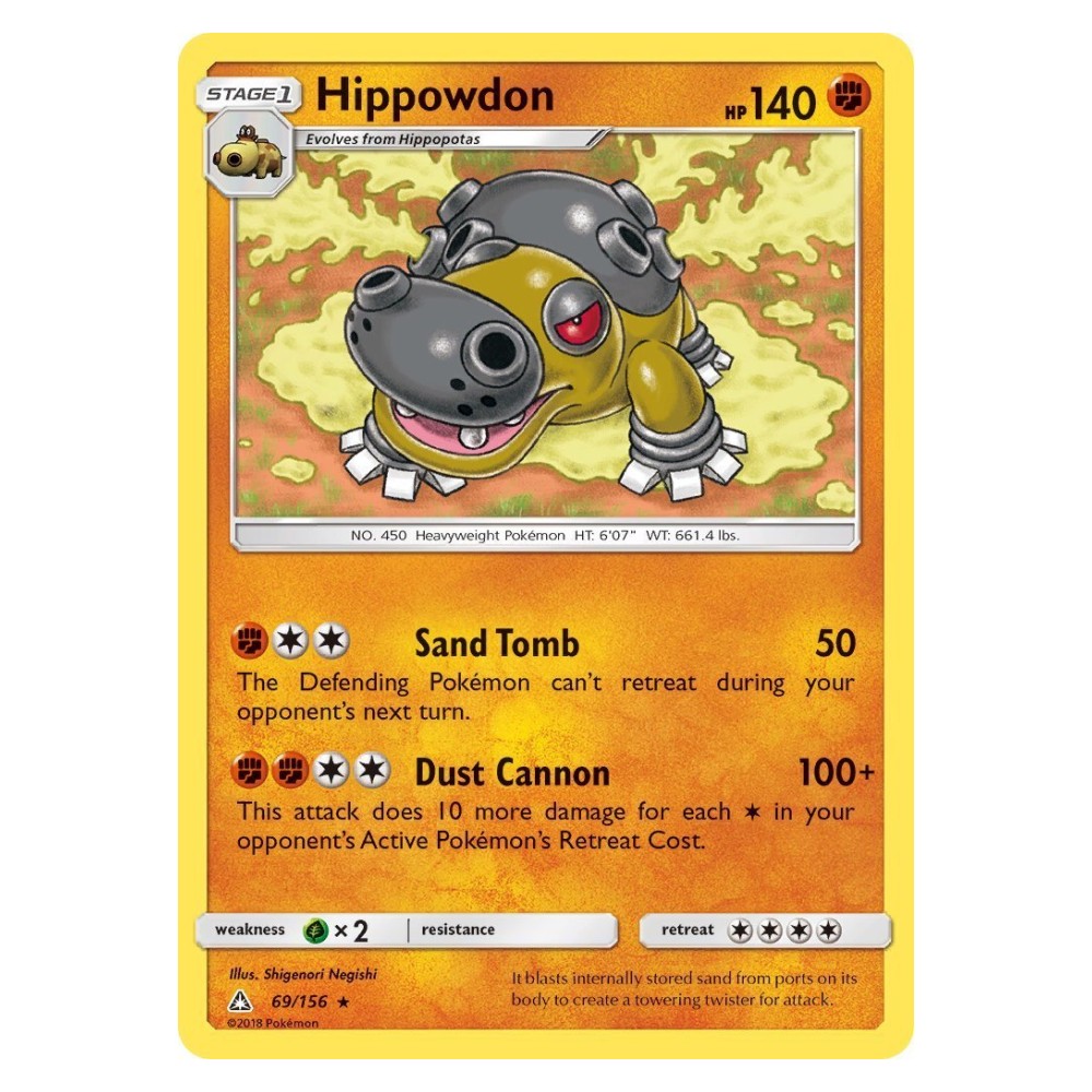 Hippowdon - 69/156 Hippowdon [Sand Tomb | Dust Cannon] - 69/156