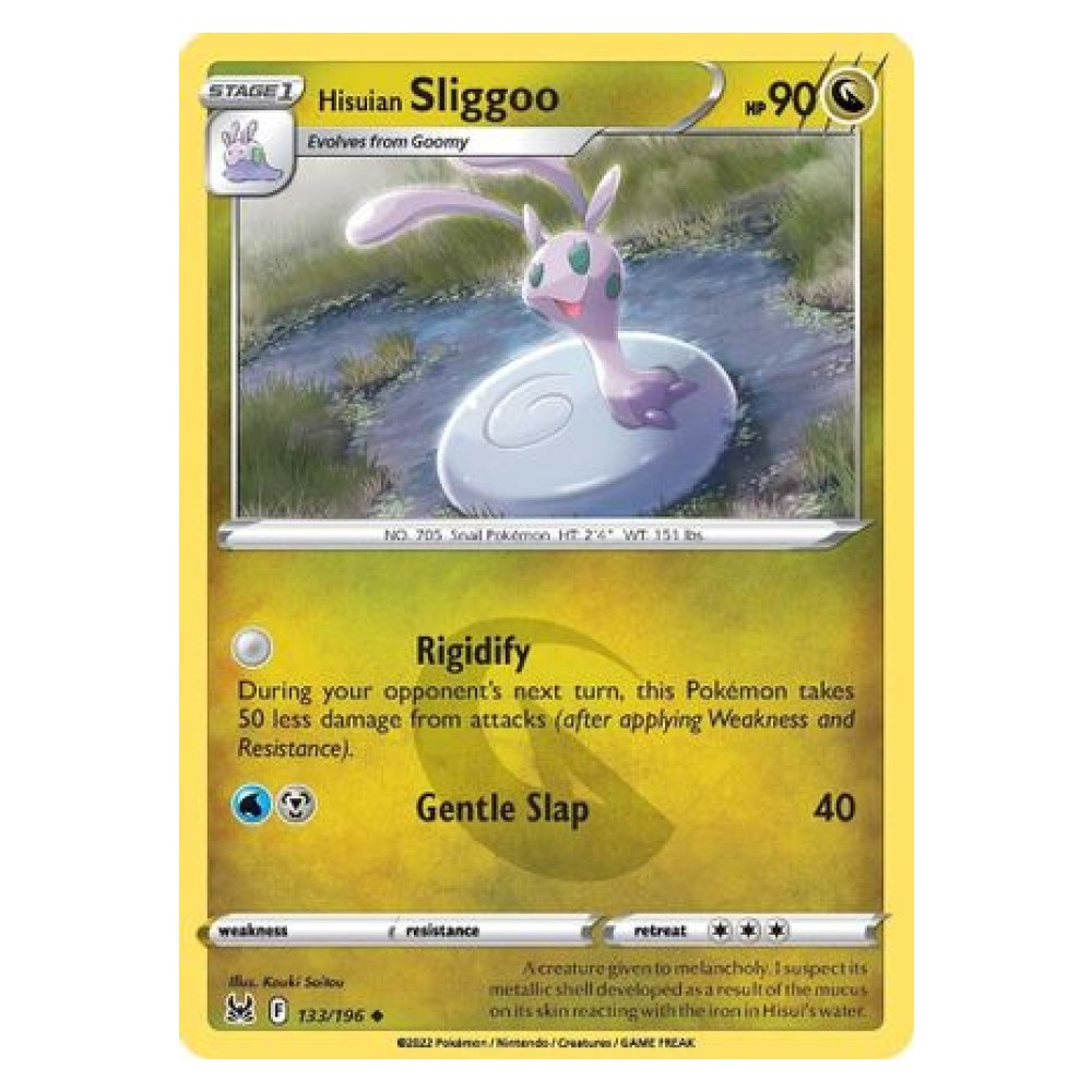 Hisuian Sliggoo - 133/196 Sliggoo di Hisui [Rigidify | Gentle Slap] - 133/196