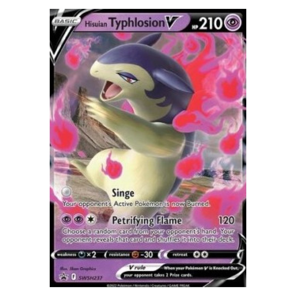 Hisuian Typhlosion V - 237 Typhlosion di Hisui V [Singe | Petrifying Flame] - 237