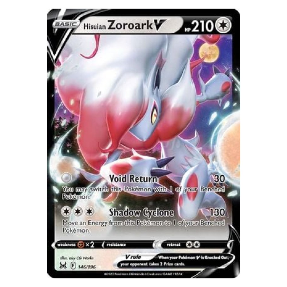 Hisuian Zoroark V - Ultra Rare 146/196 Zoroark di Hisui V [Void Return | Shadow Cyclone] - Ultra Rare 146/196