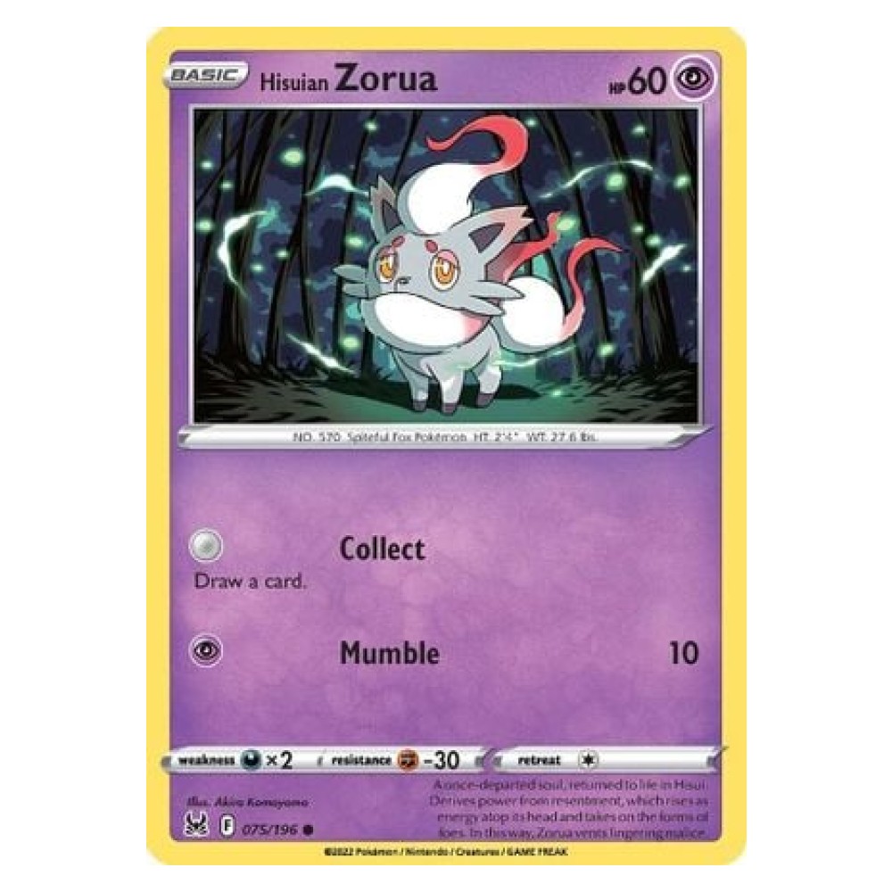 Hisuian Zorua - 075/196 Zorua di Hisui [Collect | Mumble] - 075/196