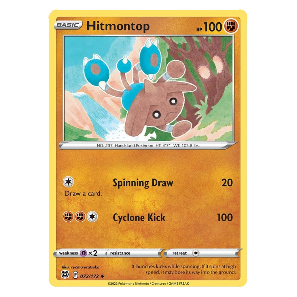 Hitmontop - 072/172 Hitmontop [Spinning Draw | Cyclone Kick] - 072/172