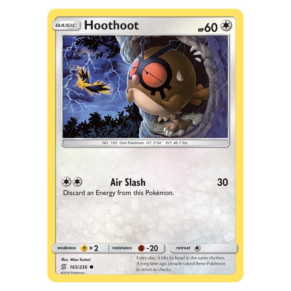 Hoothoot - 165/236 Hoothoot [Air Slash] - 165/236