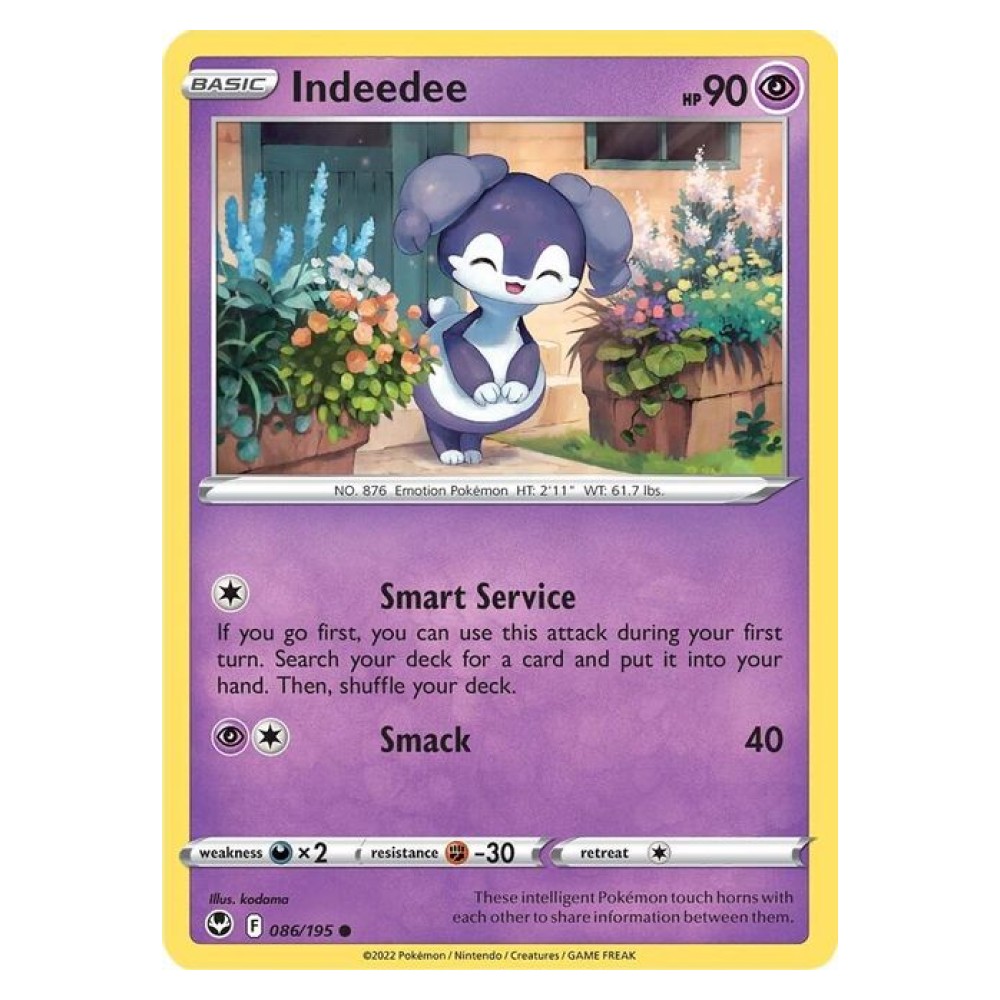 Indeedee - 086/195 Indeedee [Smart Service | Smack] - 086/195