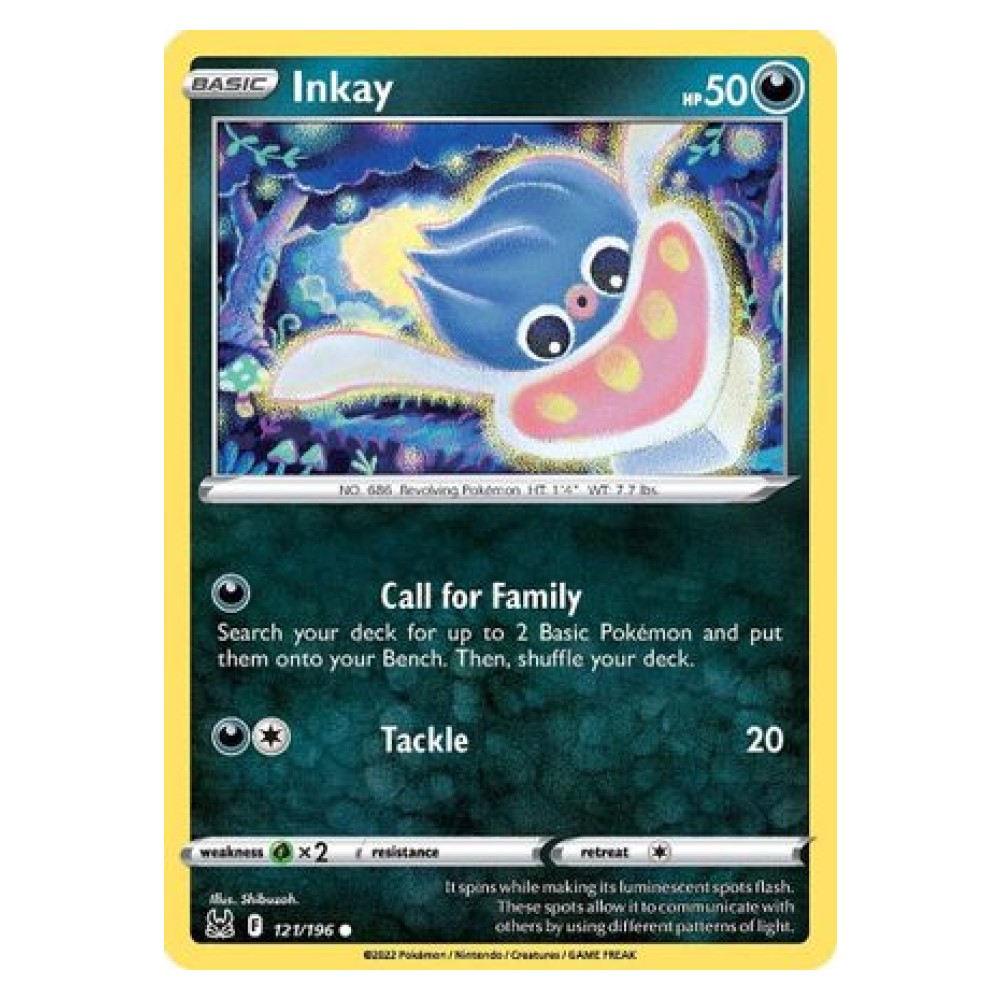 Inkay - 121/196 Inkay [Call for Family | Tackle] - 121/196