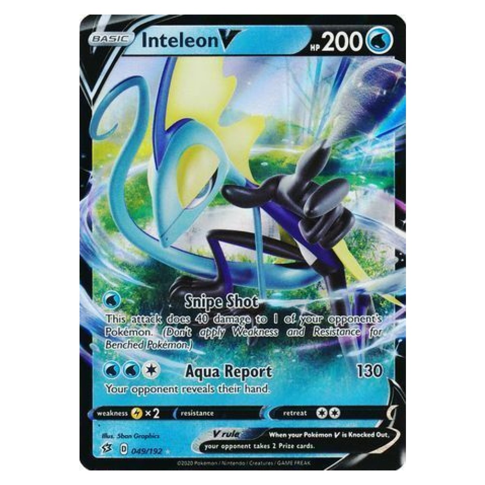 Inteleon V - 049/192 Inteleon V [Snipe Shot | Aqua Report] - 049/192