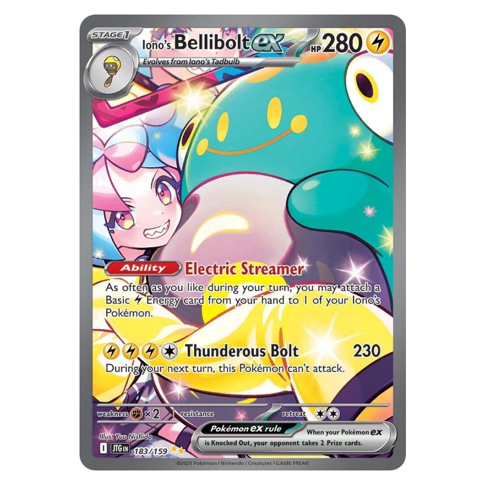 Iono's Bellibolt ex - Special Illustration Rare | 183/159 Bellibolt di Kissara ex - Special Illustration Rare | 183/159
