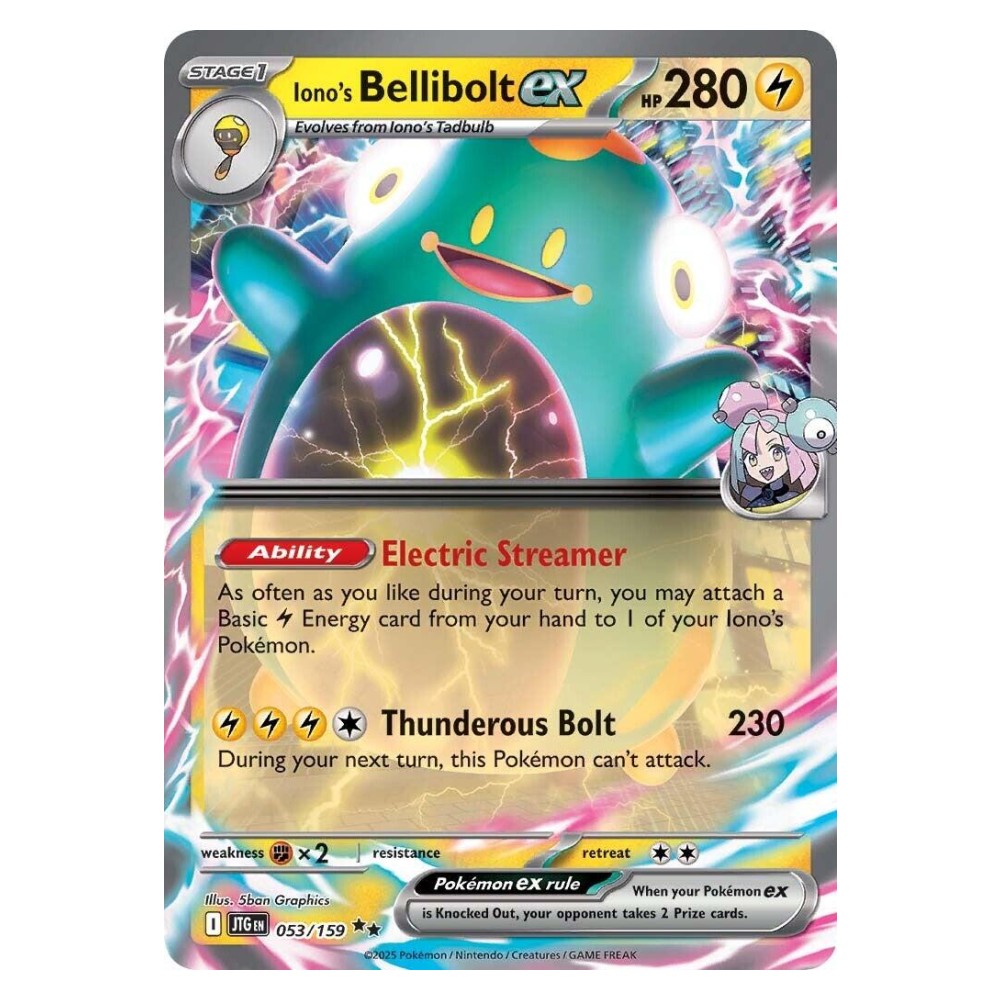Iono's Bellibolt ex - Ultra Rare | 053/159 Bellibolt di Kissara ex - Ultra Rare | 053/159