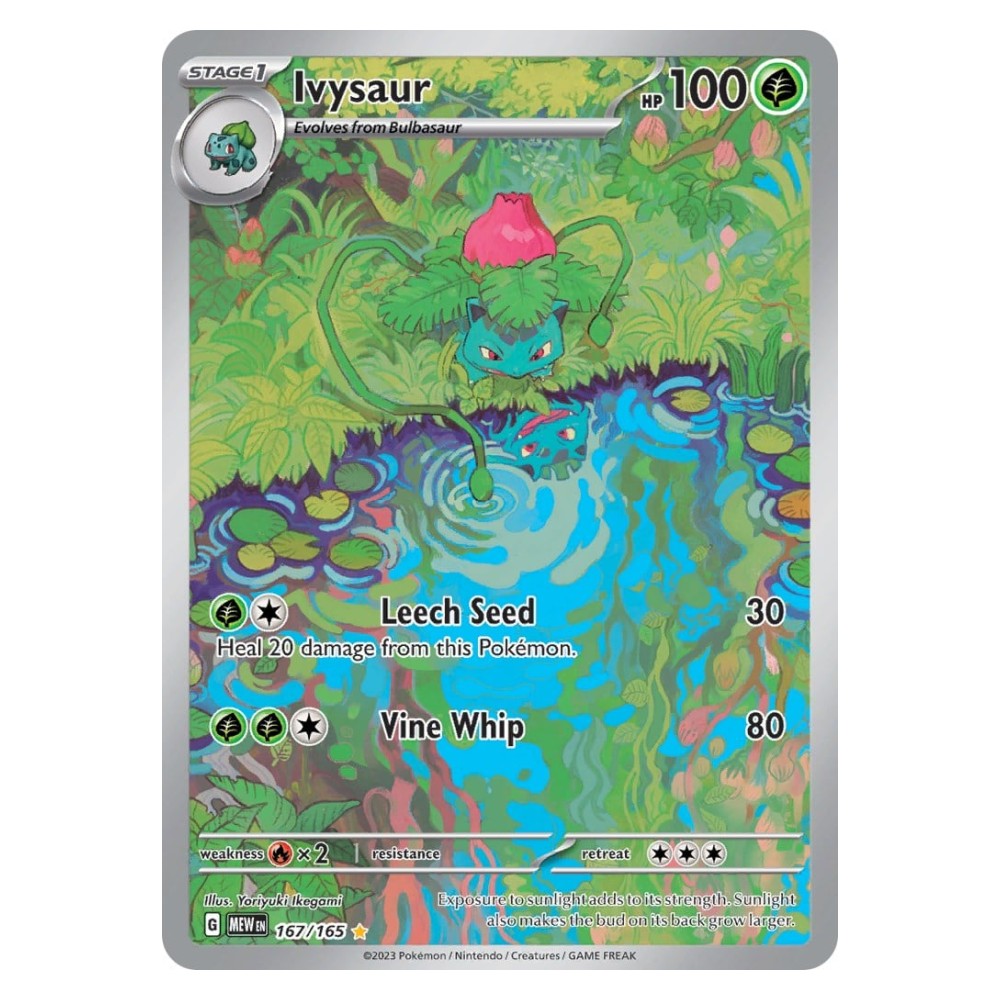 Ivysaur - Illustration Rare | 167/165 Ivysaur [Vine Whip | Poisonpowder] - Illustration Rare | 167/165