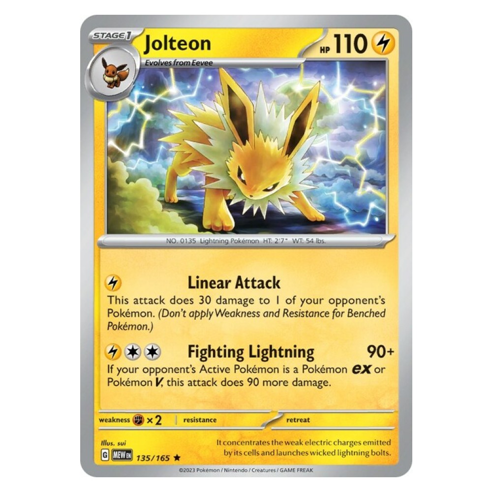Jolteon - Holo Rare 135/165 