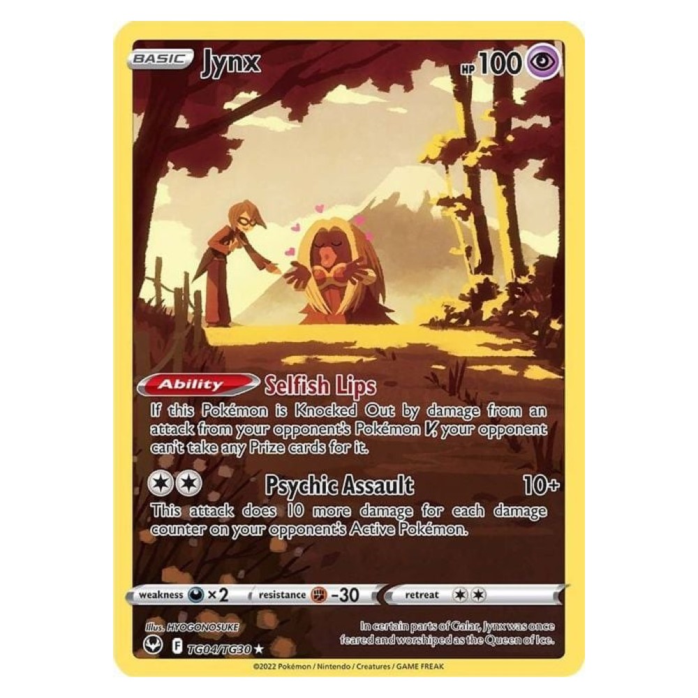 Jynx - Holo Rare TG04/TG30 Jynx [Selfish Lips | Psychic Assault] - Holo Rare TG04/TG30