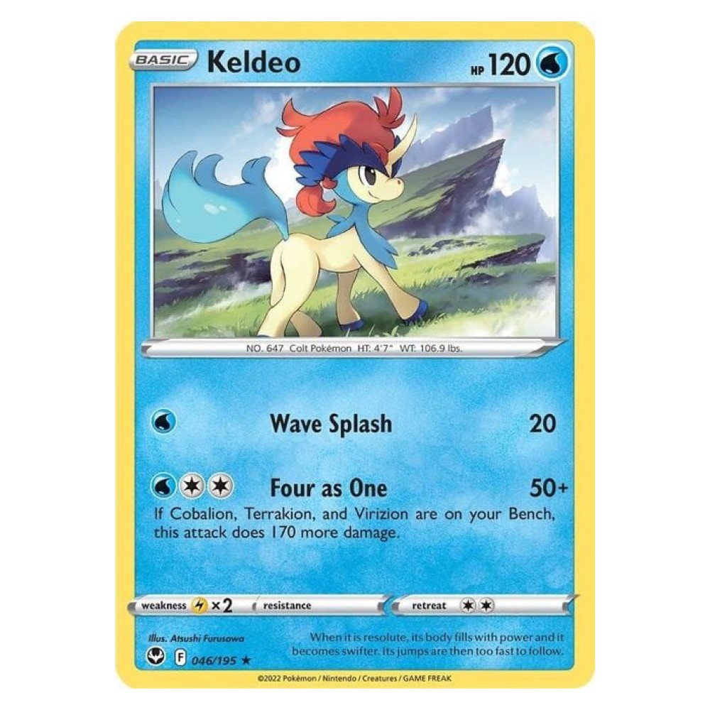 Keldeo - 046/195 Keldeo [Wave Splash | Four as One] - 046/195