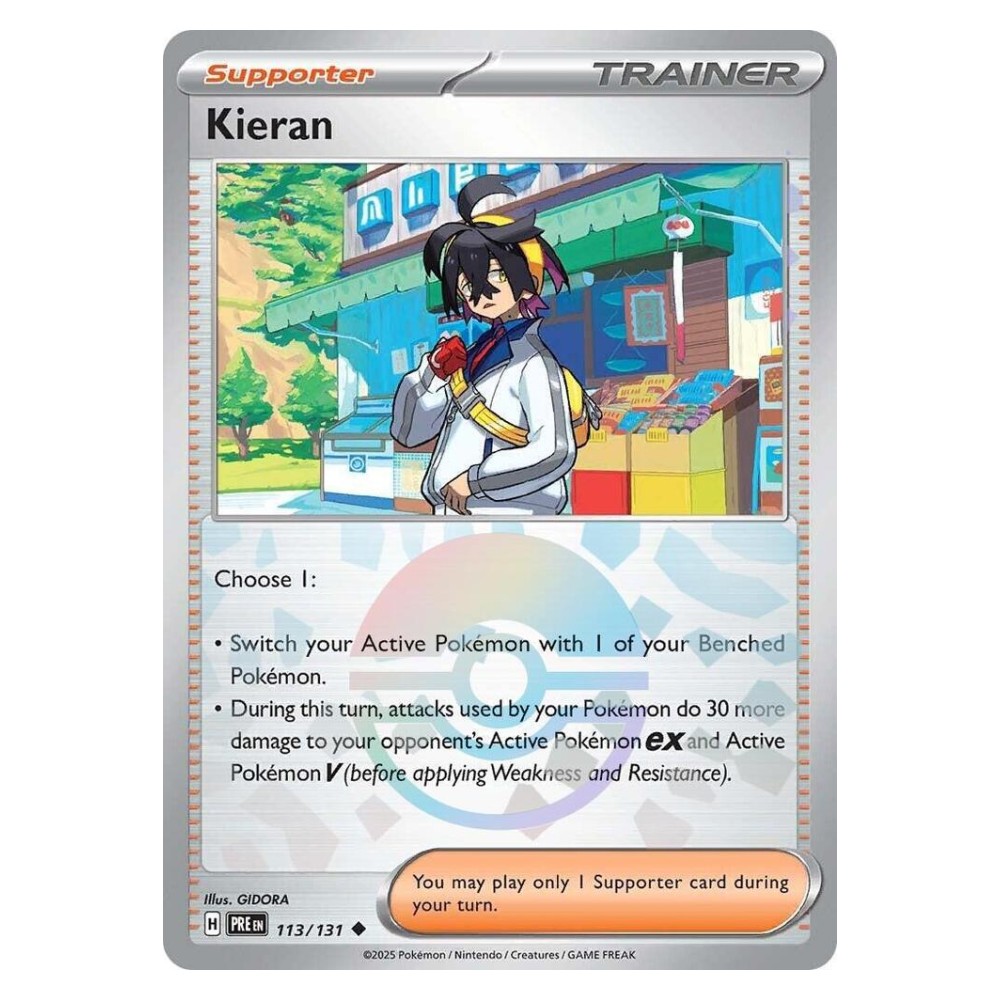 Kieran - Poké Ball Reverse Holo | 113/131 Riben - Poké Ball Reverse Holo | 113/131