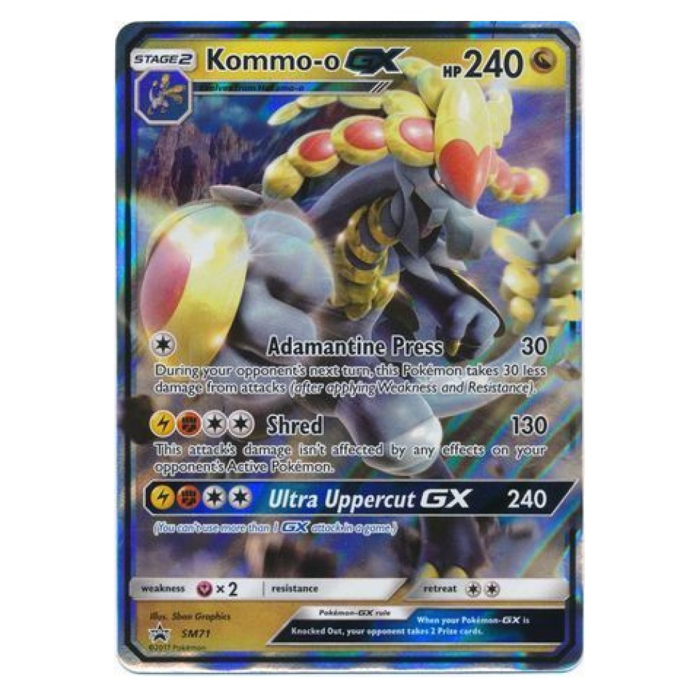 Kommo-o GX - Holo Promo SM71 Kommo-o GX [Adamantine Press | Shred] - Holo Promo SM71